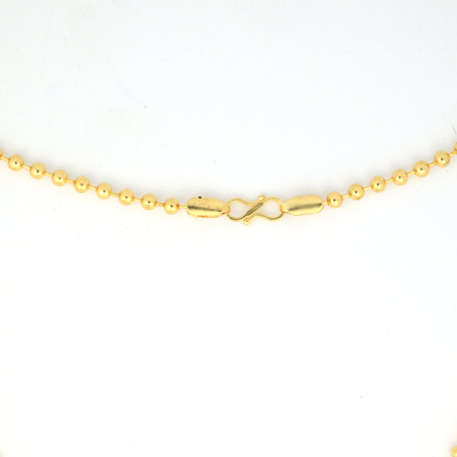 Gold Plated Beaded Chain