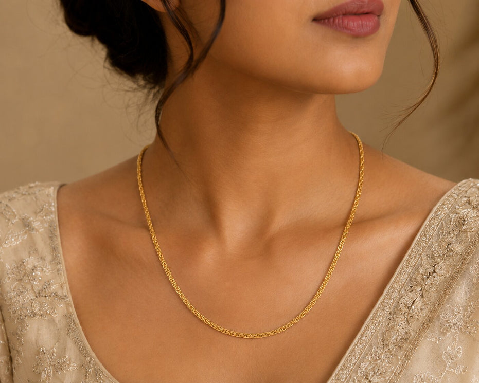 Cascading Gold Plated Chain