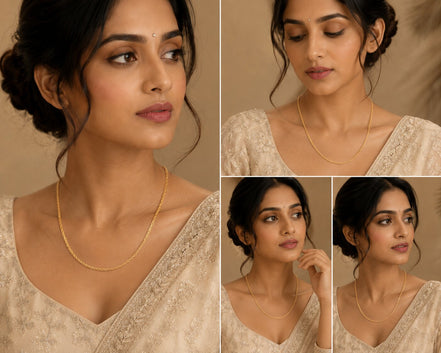 Cascading Gold Plated Chain