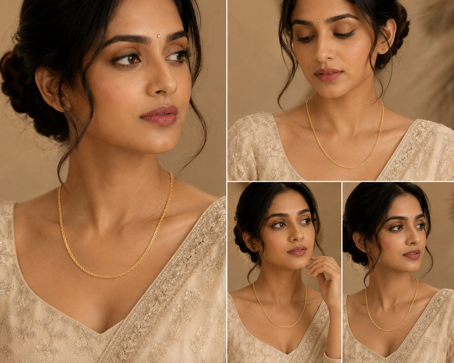 Cascading Gold Plated Chain