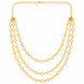 Chic Multi-Layer Necklace with Delicate Floral Link Chain Design