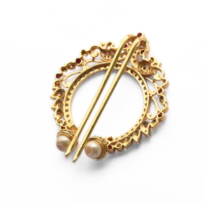 Exquisite Artistry Red White Juda Pin