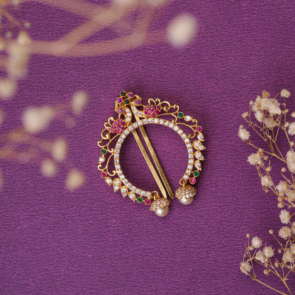 Opal Touch - Exquisite Artistry Red White Juda Pin - Juda Pin