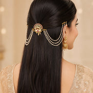 Enchnated Gajanan Gold Plated Juda Pin