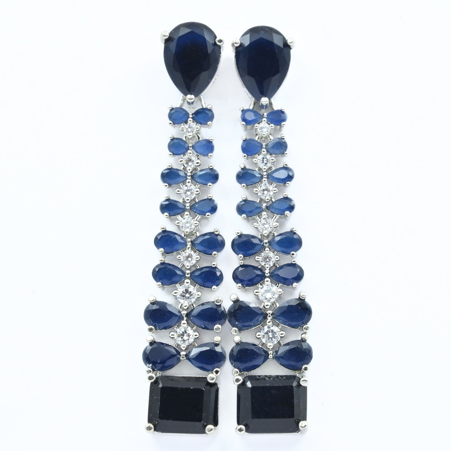 Vivid Crystal Dangle Earrings