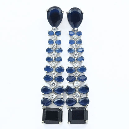 Vivid Crystal Dangle Earrings