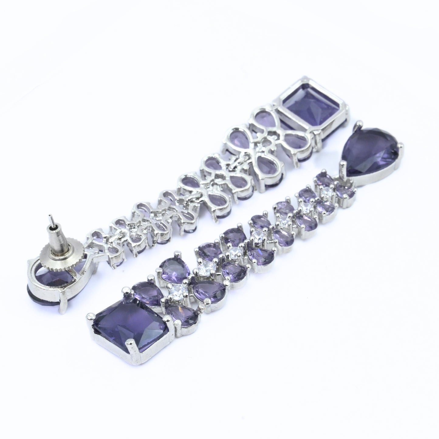 Vivid Crystal Dangle Earrings
