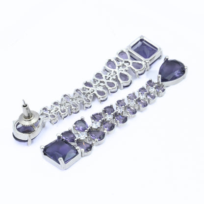 Vivid Crystal Dangle Earrings