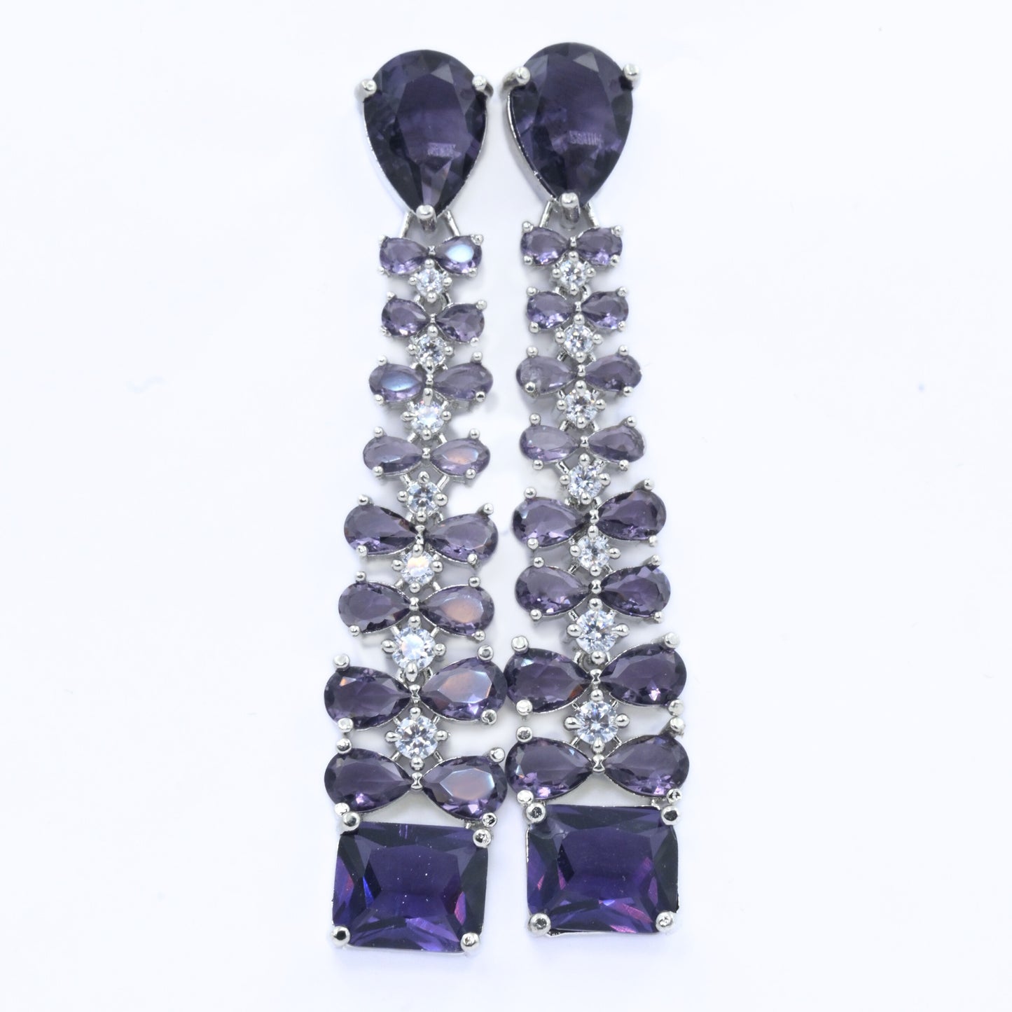 Vivid Crystal Dangle Earrings