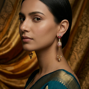 Opulent Ruby Elegance Earrings