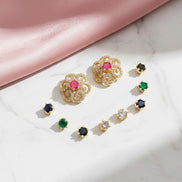 Radiant Rainbow Charm Earrings