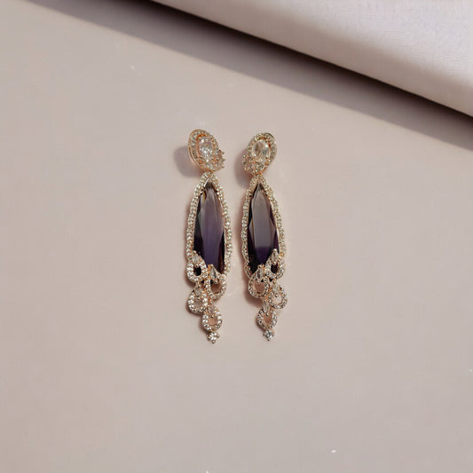 Opal Touch - Dazzling Twilight Drops Earrings - Earrings