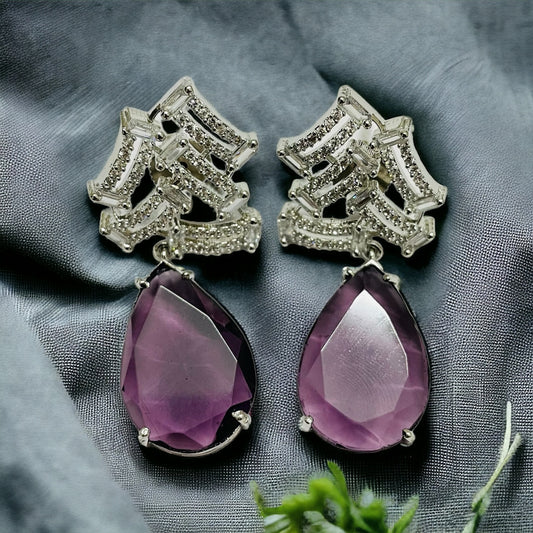 Amethyst Dreams Earrings - Opal Touch