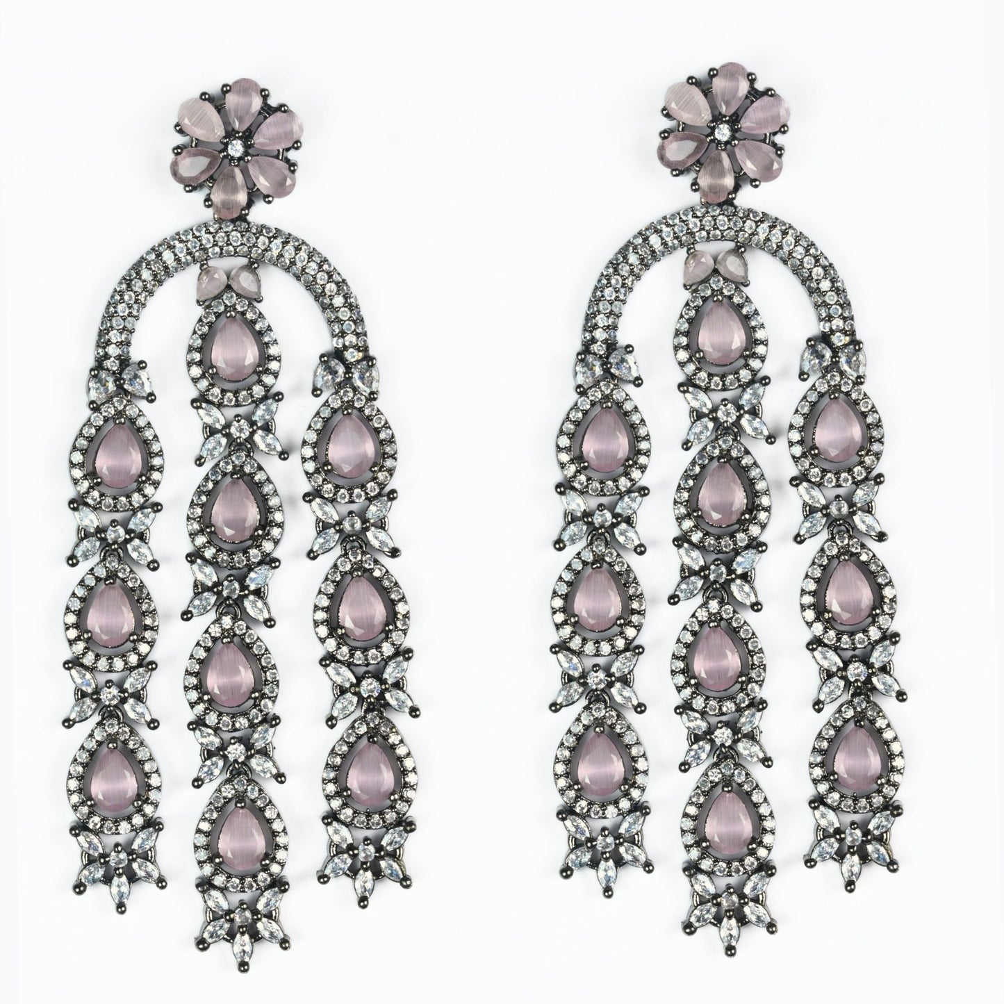 Blush Glow Dangler Earrings