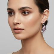 Enchanted Dew Black Plated Earrings