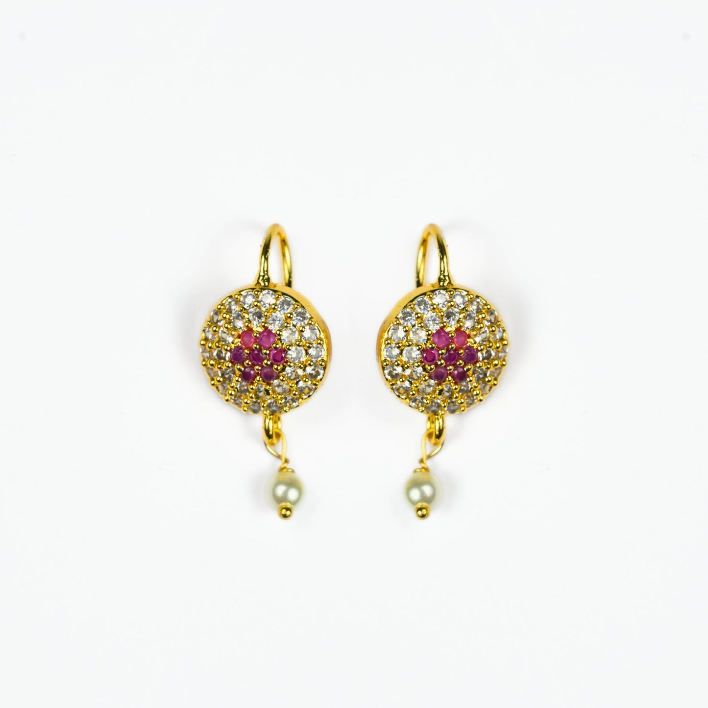 Pearl Petals Gold Plated Earrings
