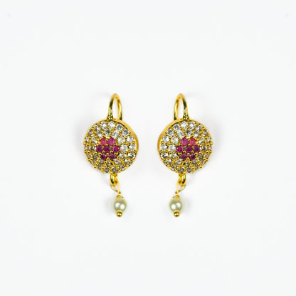 Pearl Petals Gold Plated Earrings