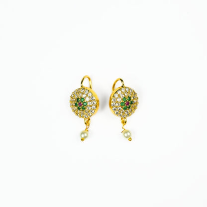 Pearl Petals Gold Plated Earrings