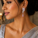 Leaflet Enchanted Rhodium Plated Earrings
