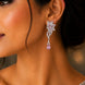 Leaflet Enchanted Rhodium Plated Earrings