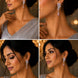 Leaflet Enchanted Rhodium Plated Earrings