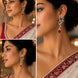 Leaflet Enchanted Rhodium Plated Earrings
