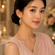 Enchanted Conical Gold Plated Earrings