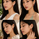 Ocean Rose Petals Gold Plated Earrrings