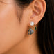 Ocean Rose Petals Gold Plated Earrrings