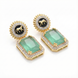 Wild Aura Gold and Silver Plated Earrings Drops
