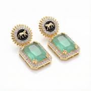 Wild Aura Gold and Silver Plated Earrings Drops