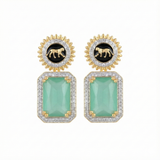 Wild Aura Gold and Silver Plated Earrings Drops