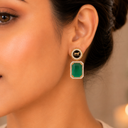 Wild Aura Gold and Silver Plated Earrings Drops