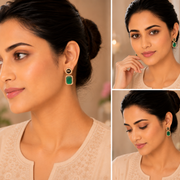 Wild Aura Gold and Silver Plated Earrings Drops