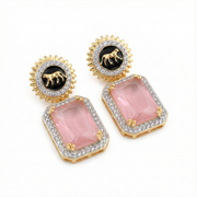 Wild Aura Gold and Silver Plated Earrings Drops