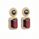 Wild Aura Gold and Silver Plated Earrings Drops