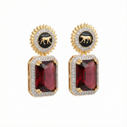 Wild Aura Gold and Silver Plated Earrings Drops