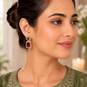 Wild Aura Gold and Silver Plated Earrings Drops
