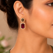 Wild Aura Gold and Silver Plated Earrings Drops