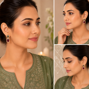 Wild Aura Gold and Silver Plated Earrings Drops
