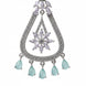 Rhodium-Plated American Diamond Drop Earrings