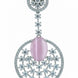 Rhodium Plated American Diamond Stones Dangler Earrings