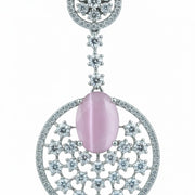 Rhodium Plated American Diamond Stones Dangler Earrings