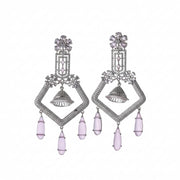 CZ American Diamond Dangler Earrings