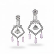 CZ American Diamond Dangler Earrings