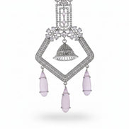 CZ American Diamond Dangler Earrings