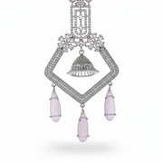CZ American Diamond Dangler Earrings