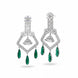 CZ American Diamond Dangler Earrings