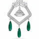 CZ American Diamond Dangler Earrings