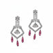CZ American Diamond Dangler Earrings